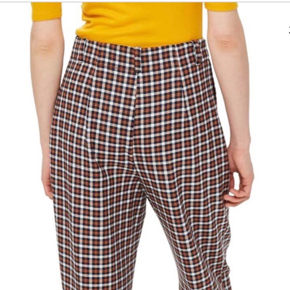 Nordstrom Topshop Hi Rise Tapered Leg Shape Pants - Picture 2 of 7